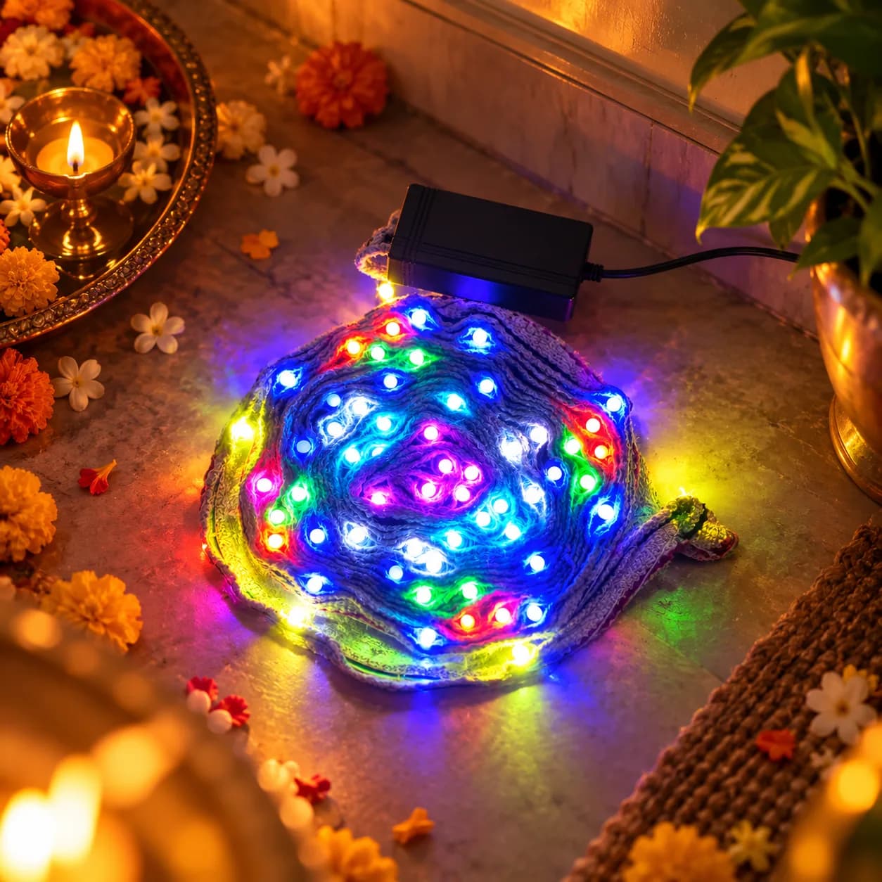 Pixel LED Patta Light – Multicolour Diwali Decoration